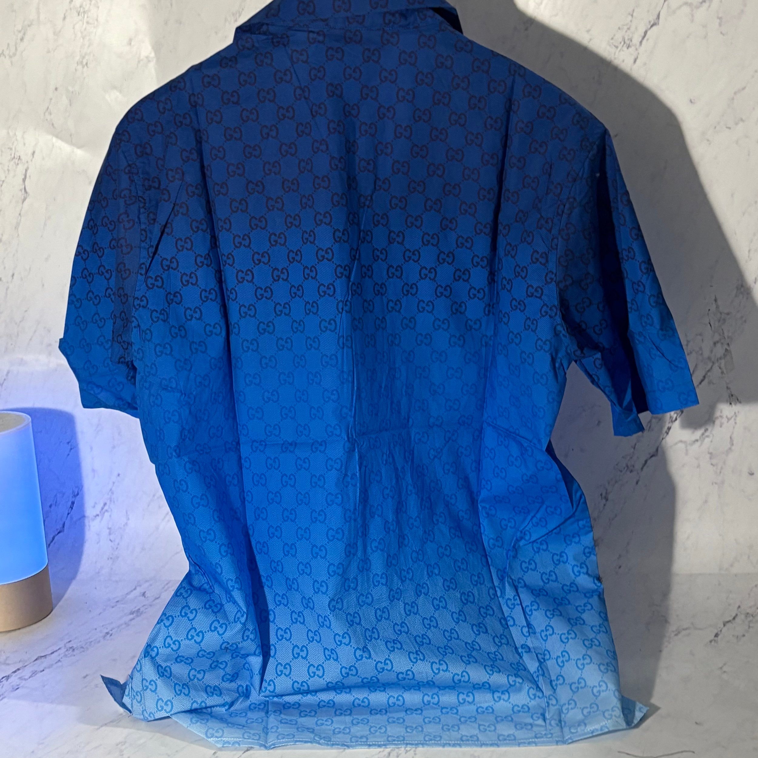 GUCCI GRADIENT BLUE SHIRT (SIZE S-XL)