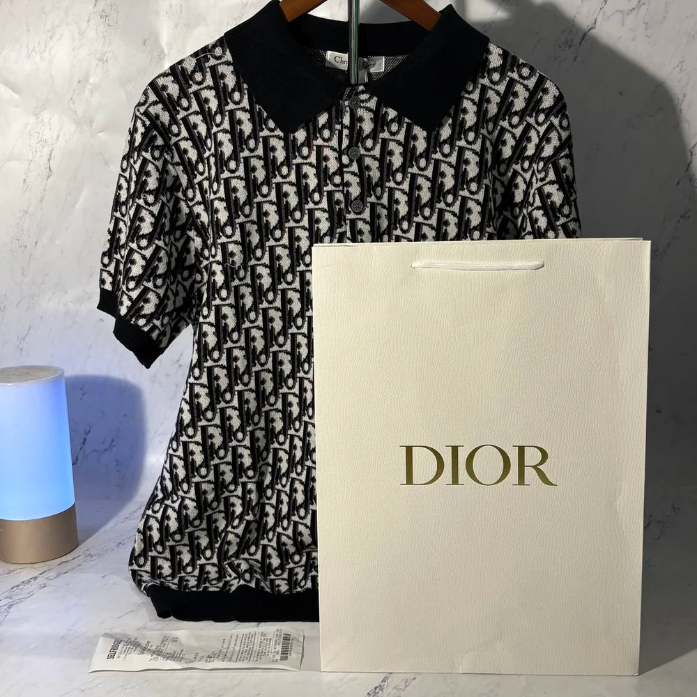 DIOR OBLIQUE POLO SHIRT (SIZE M-XL)