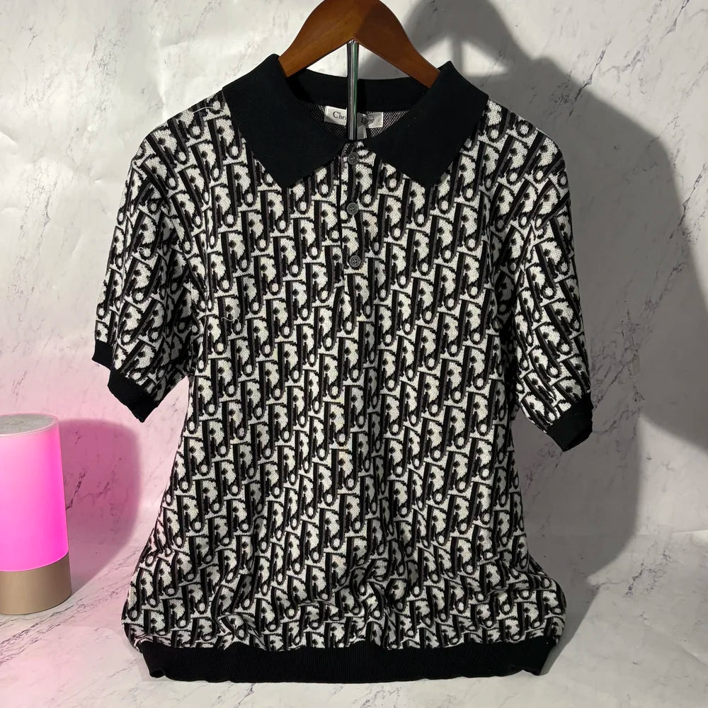 DIOR OBLIQUE POLO SHIRT (SIZE M-XL)