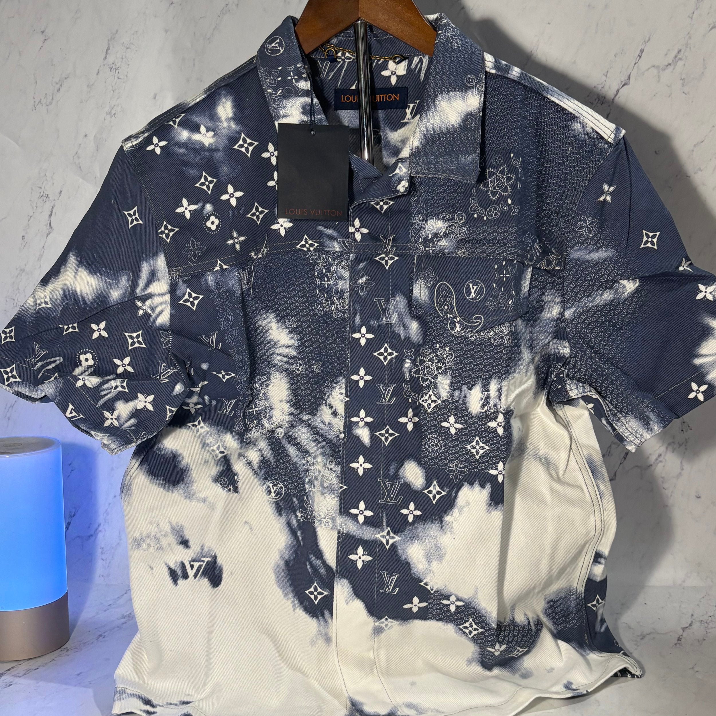 LV DENIM BANDANA SHIRT (SIZE S-XL)