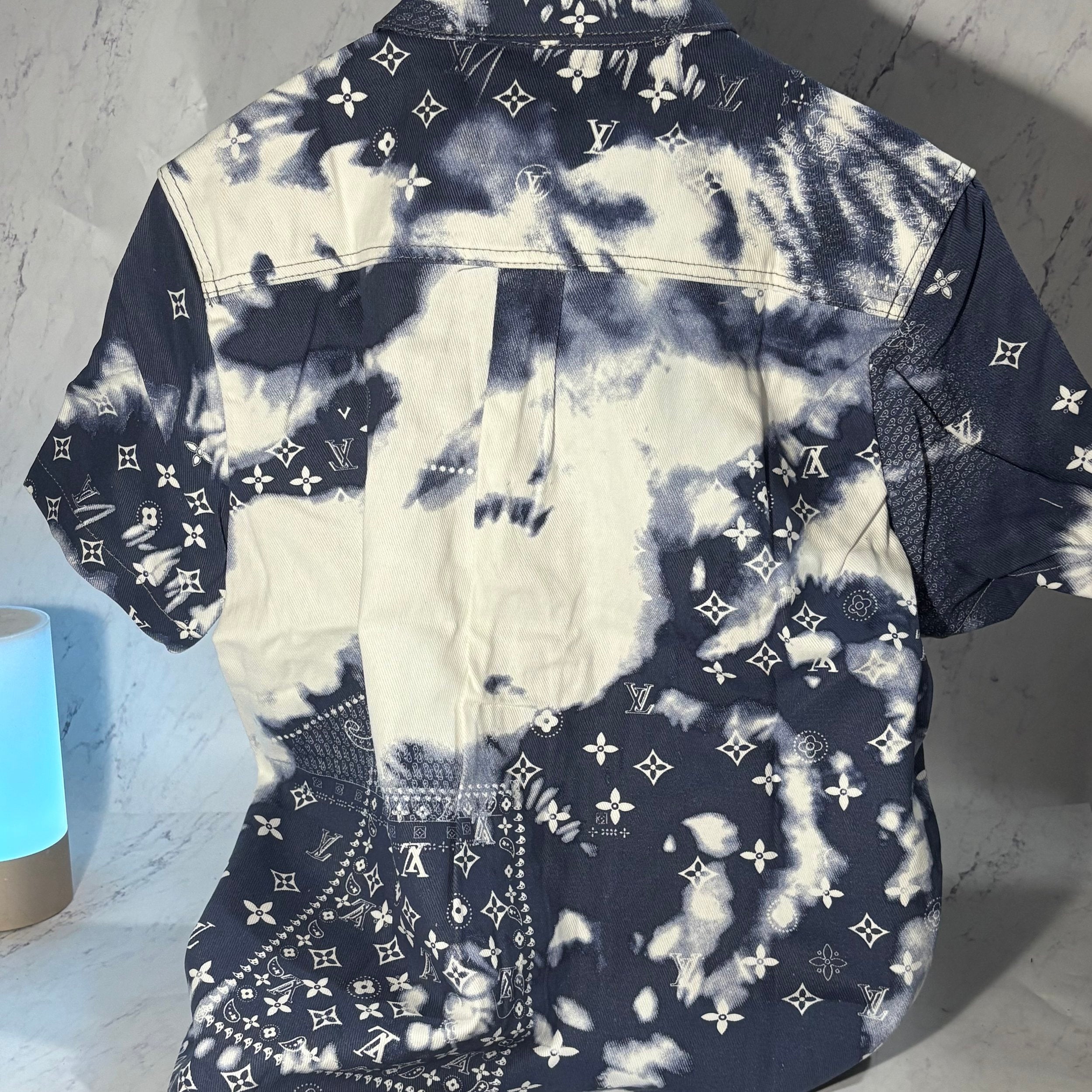 LV DENIM BANDANA SHIRT (SIZE S-XL)