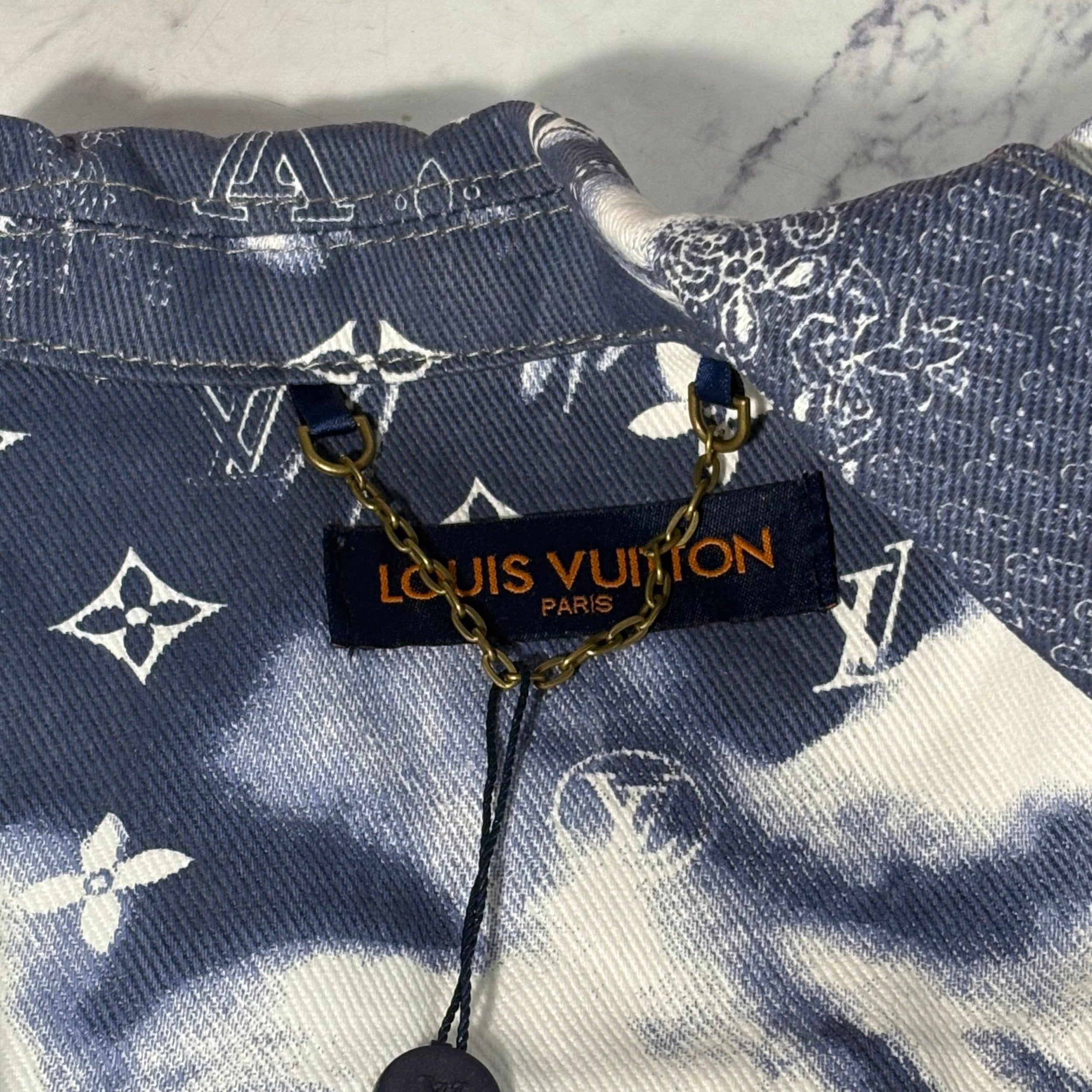 LV DENIM BANDANA SHIRT (SIZE S-XL)