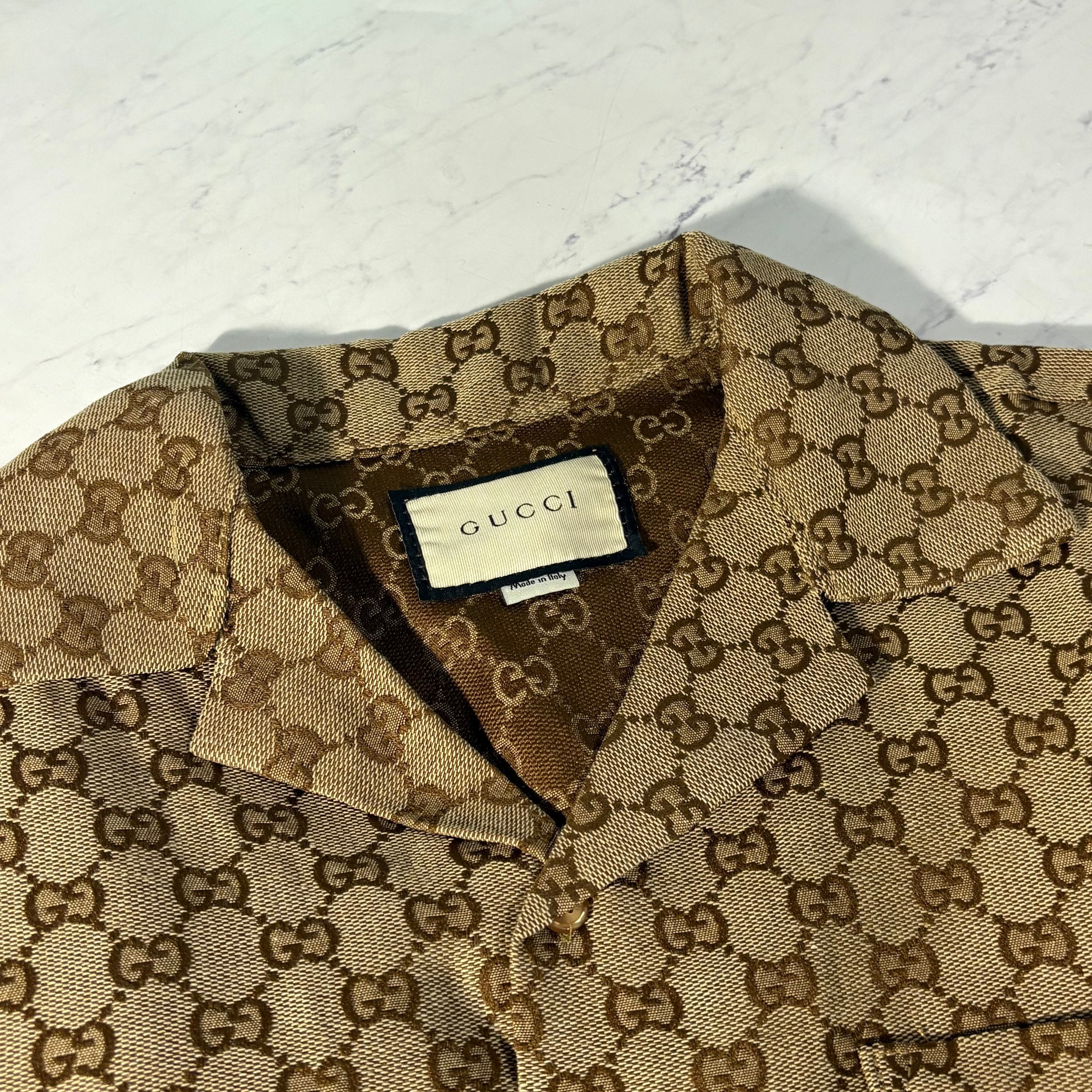 GUCCI SHIRT GG CANVAS (SIZE S-XL)