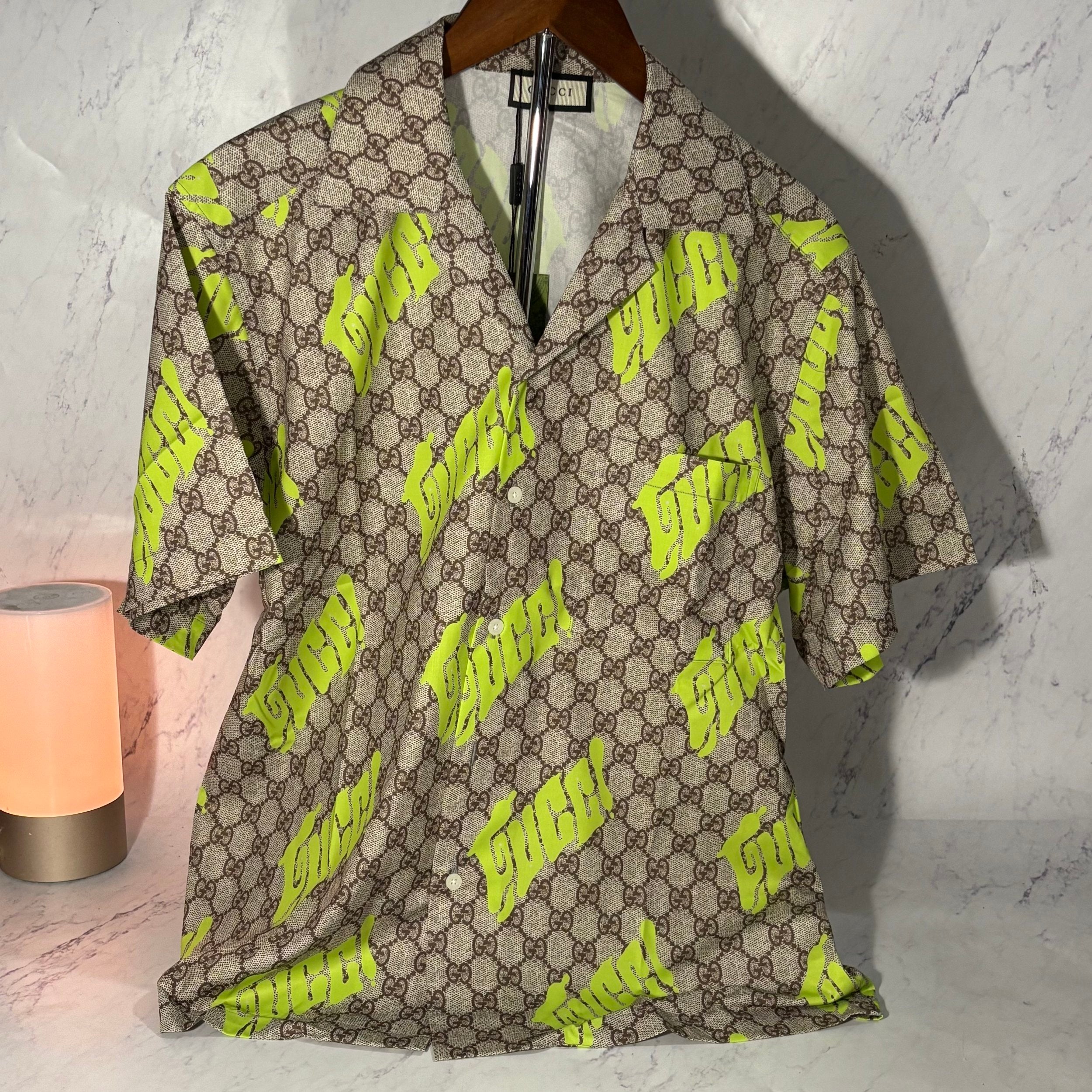 GUCCI POPLIN BOWLING SHIRT (SIZE M-XL)