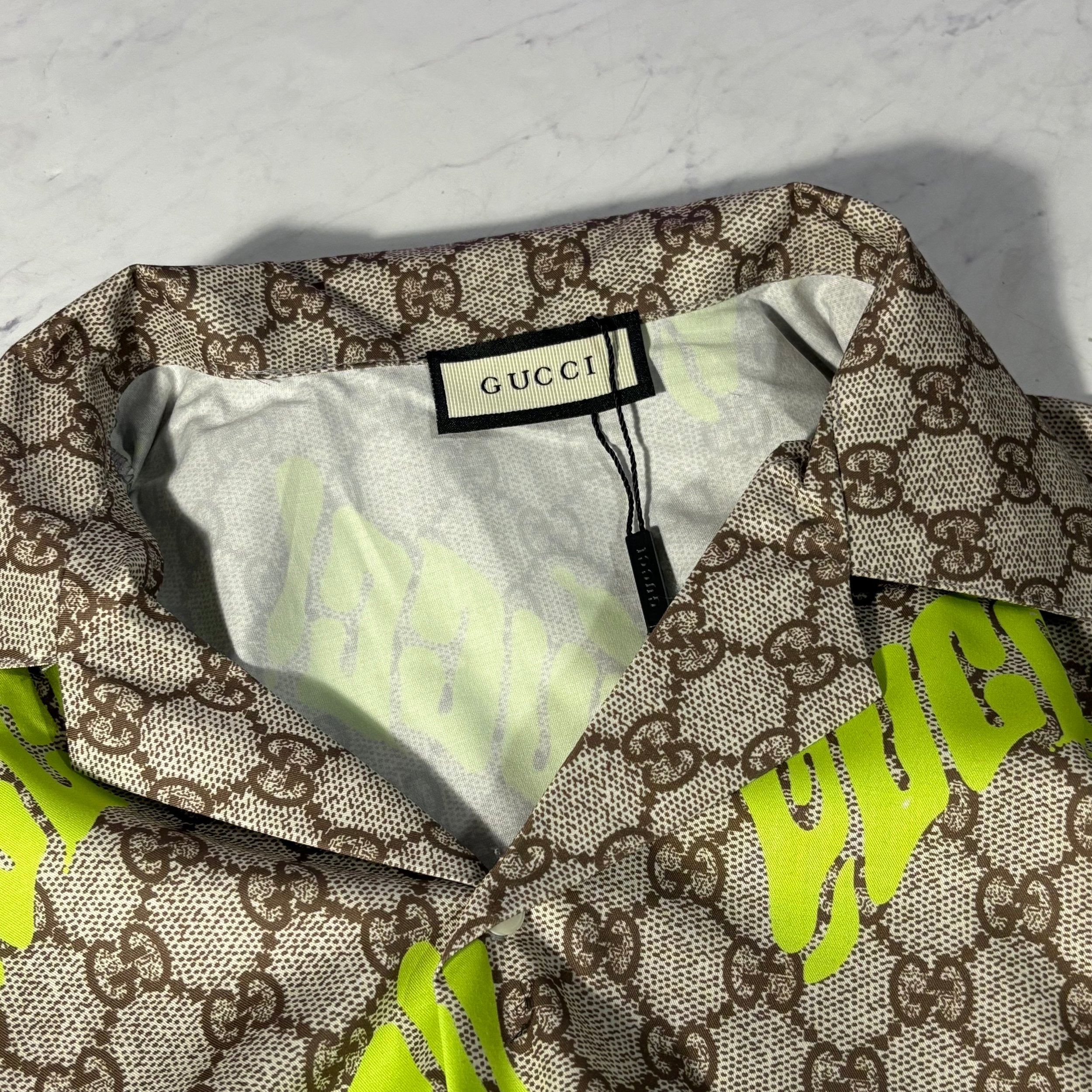 GUCCI POPLIN BOWLING SHIRT (SIZE M-XL)