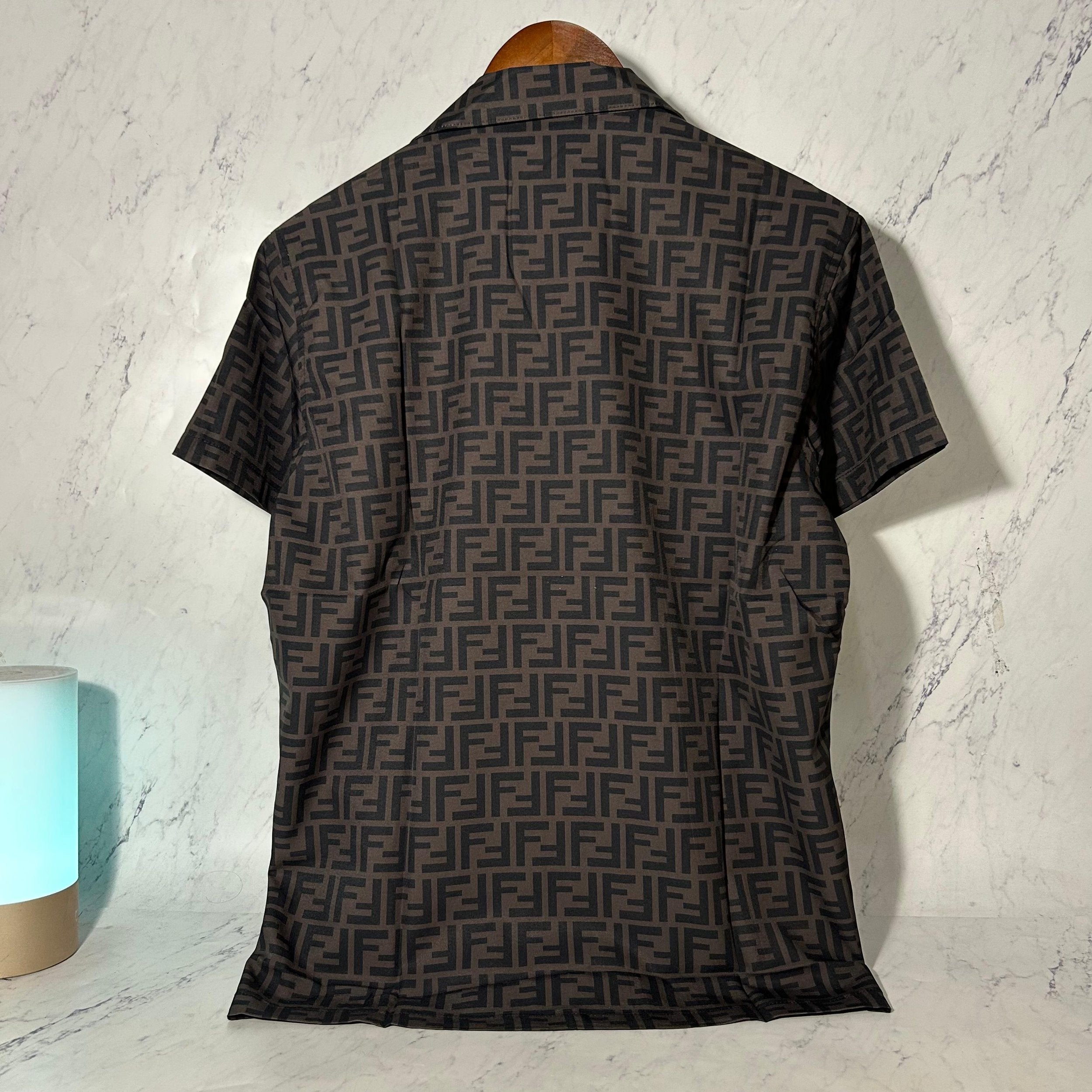FENDI BROWN FF SHIRT (SIZE M-XL)