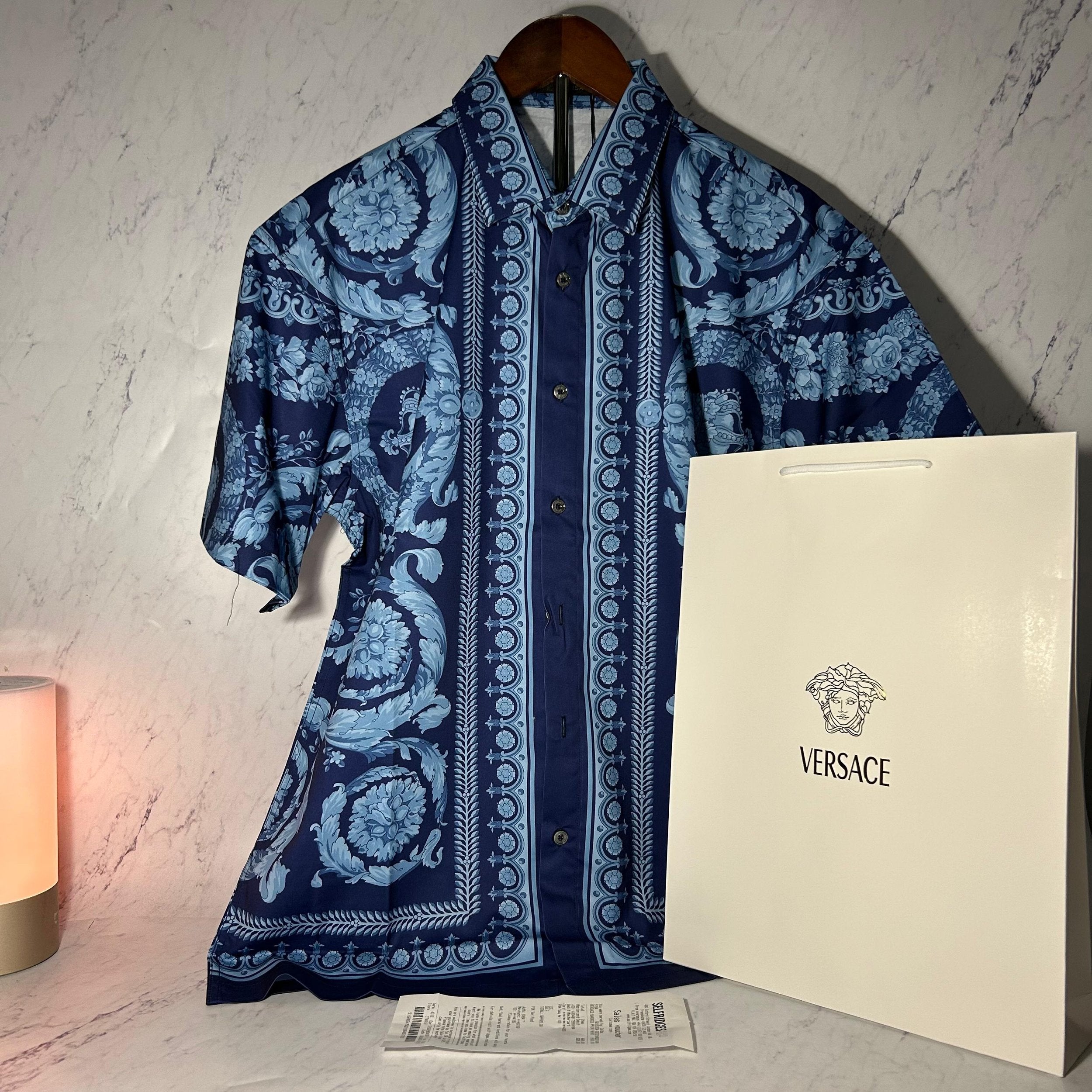 VERSACE BAROCCO PRINT SHIRT (SIZE M-XL)