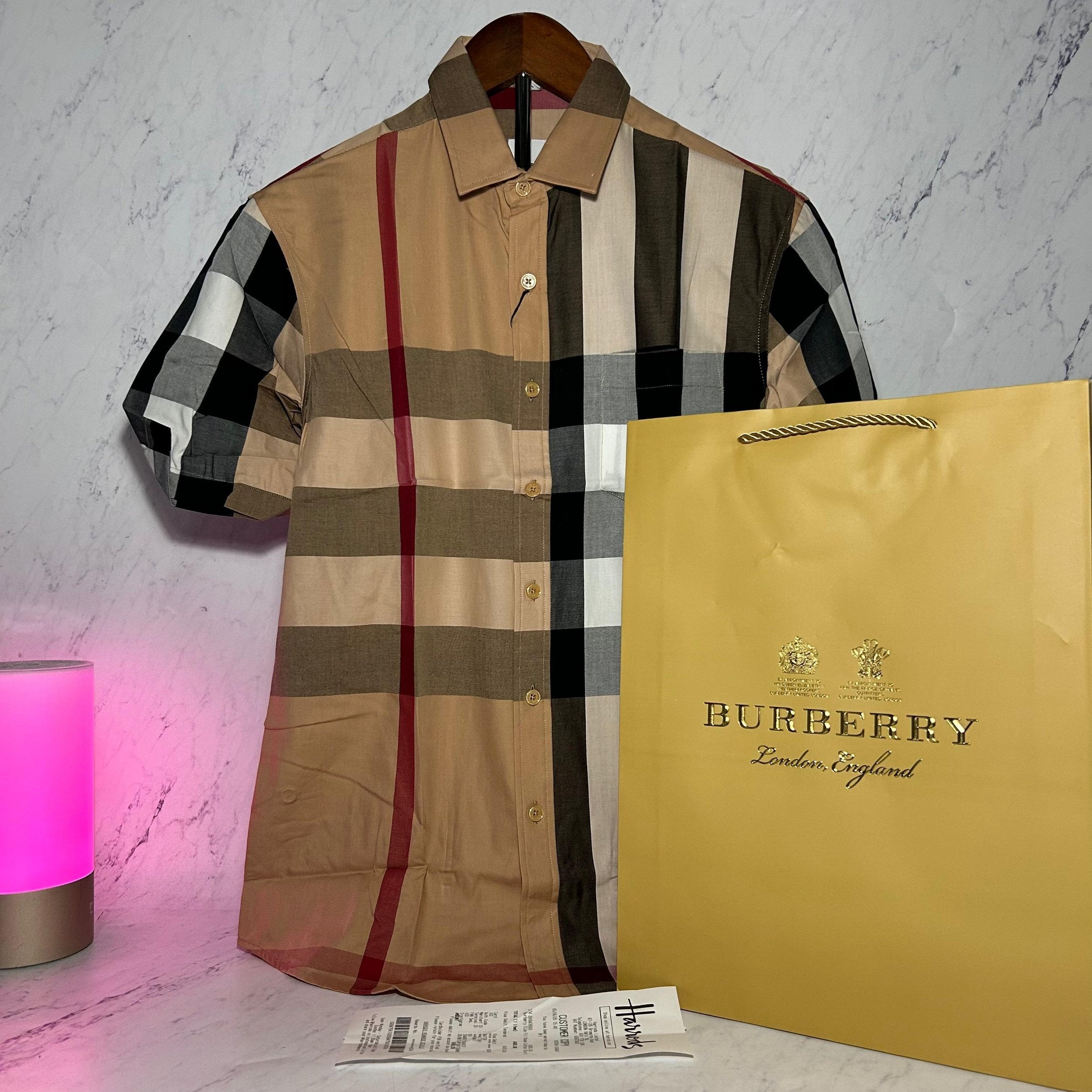 BURBERRY CHECKED SHIRT (SIZE M-XL)
