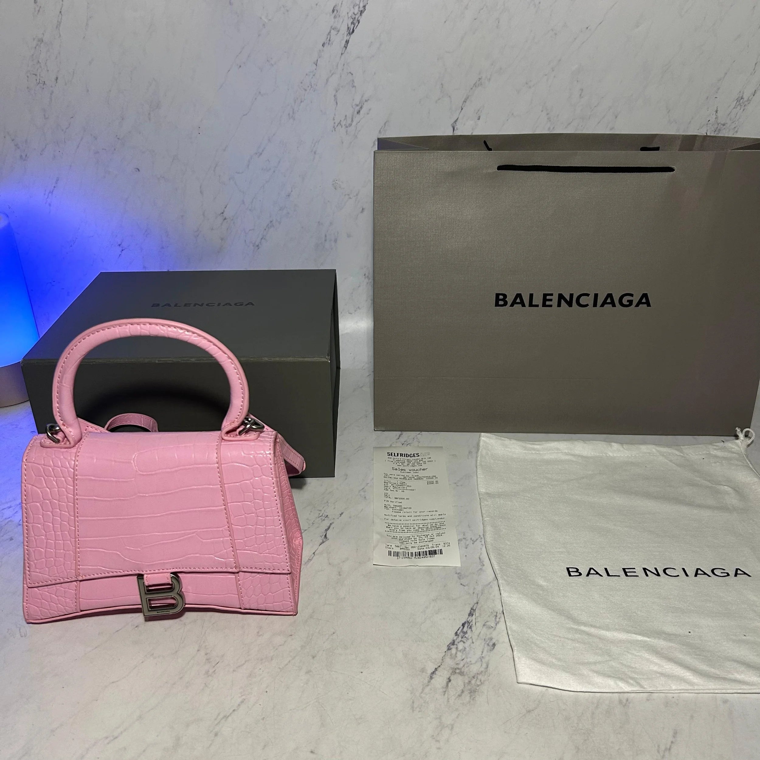 BALENCIAGA HOURGLASS HANDBAG